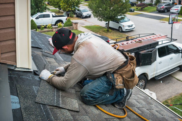 Professional Roofing technician working in Bangor, ME